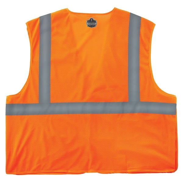 L Orange Economy Breakaway Mesh Vest Class 2 - Single Vest